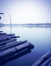 Scenic view of calm lake