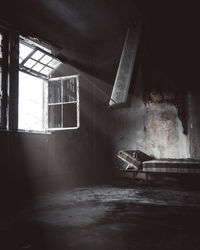 The appearance of an abandoned room certainly looks spooky but beautiful to capture.