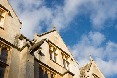 Low angle view of historic building against sky