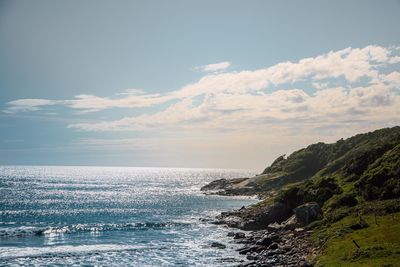 Scenic view of sea against sky