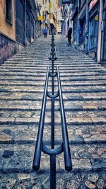 Staircase in city