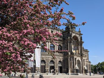 Low angle view of historic building