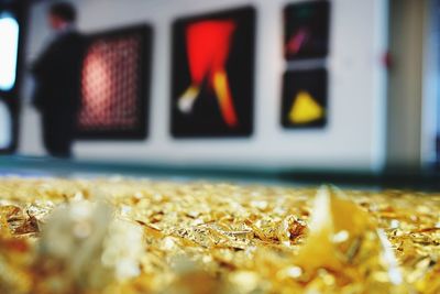 Close up of floral pattern