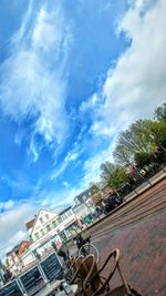 Panoramic view of cityscape against sky