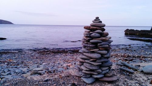 View of rocks on shore