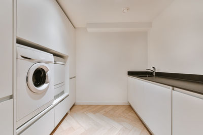 Empty bathroom at apartment