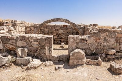 View of old ruins against the sky