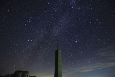 Low angle view of stars in sky