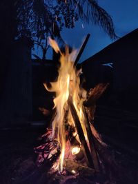 Bonfire at night