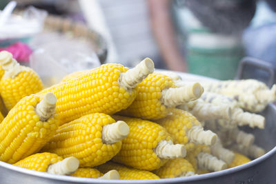 Close-up of yellow for sale in market