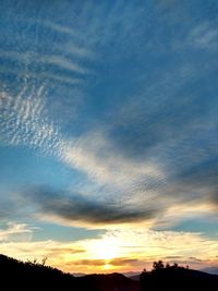 Low angle view of dramatic sky