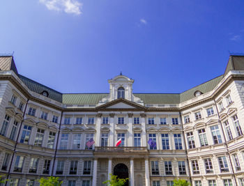 Low angle view of building against sky