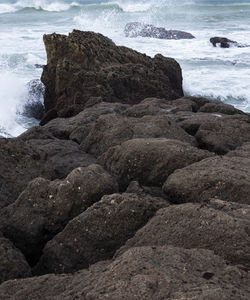 Rocks on beach