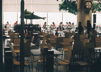 Group of people in restaurant