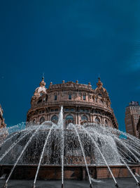 Low angle view of fountain