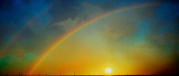 Scenic view of dramatic sky during sunset