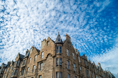 Low angle view of historic building against sky