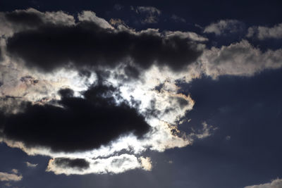 Low angle view of clouds in sky