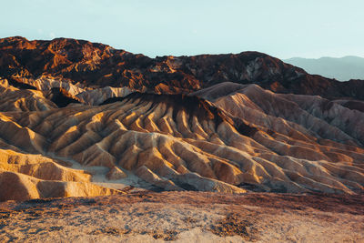 Scenic view of rock formations