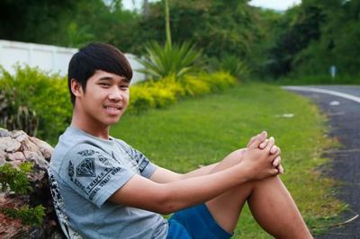 Portrait of a smiling young man