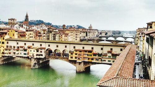 Bridge over river in city