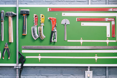 Metal grate on table