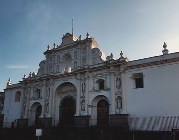 Low angle view of building against sky