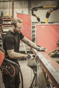 Man working in workshop