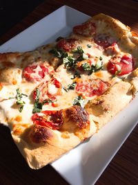 Close-up of served food