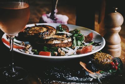 Close-up of food on plate