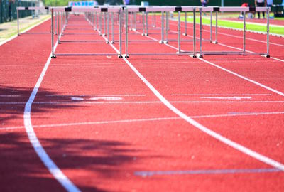 Surface level of running track