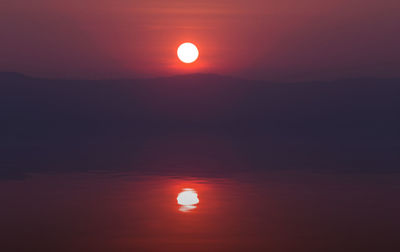 Scenic view of sunset sky