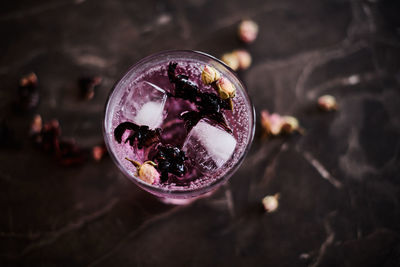 Close-up of ice cream in glass