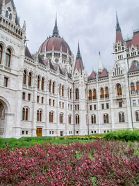 View of building against cloudy sky