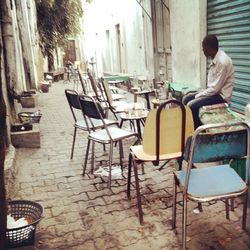 People sitting on chair