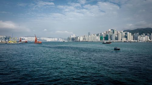 Boats in sea