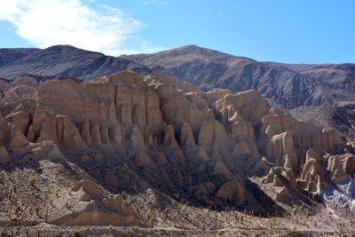 View of rock formations