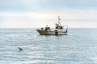 Fishing boat in sea