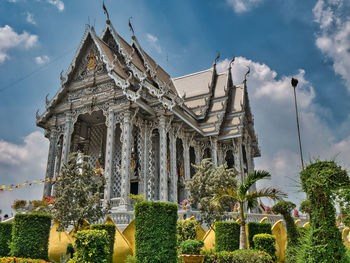 Low angle view of traditional building against sky