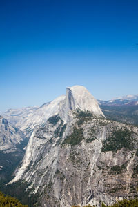 Scenic view of mountains against cloudy sky