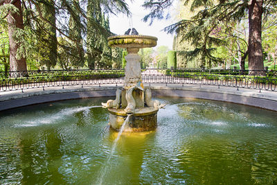 Fountain in park