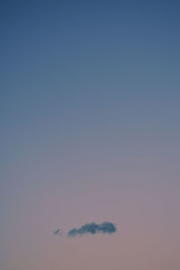 Low angle view of sky at sunset