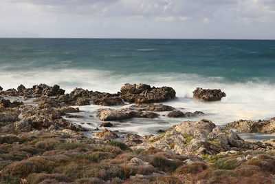 Scenic view of sea against sky