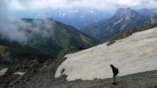 Full length of woman on mountain