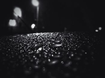 Close-up of water drops on leaf