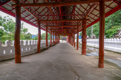View of empty bridge
