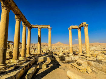 Low angle view of roman columns