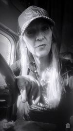 Portrait of young woman