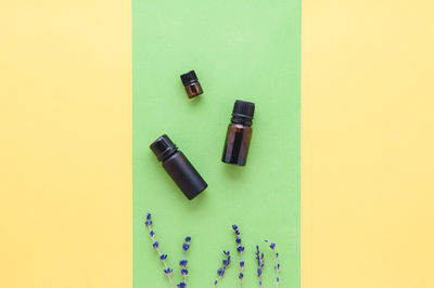 High angle view of pen on table