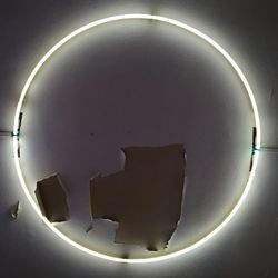 Low angle view of illuminated ceiling